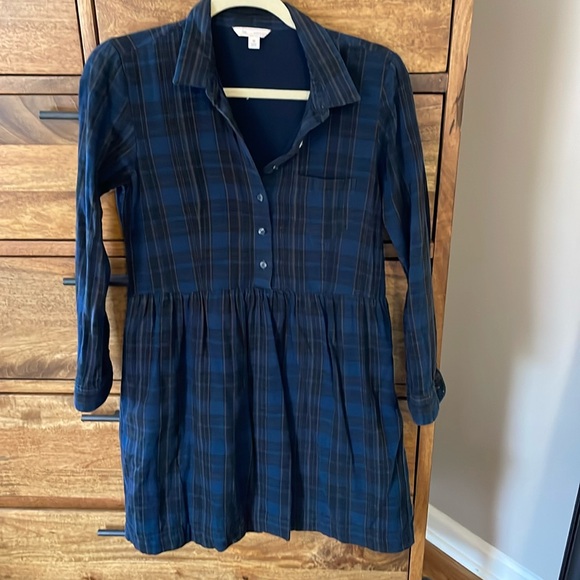GAP Dresses & Skirts - Gap 100% Cotton Plaid Button-Up Dress